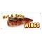 Signmission Hot & Spicy Wings Banner Heavy Duty 13 Oz Vinyl with Grommets B-Hot & Spicy Wings - alternate 1